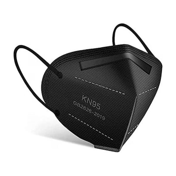 5 Layer Face Mask 50pcs Black Filtering Protection